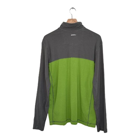 Eddie Bauer Shirt Men's Large Travex 1/4 Zip Pullover Hiking Travel Lightweight - Picture 2 of 9
